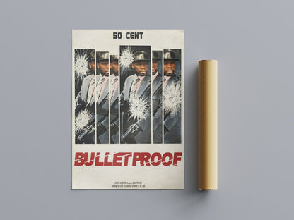 50 BULLETPROOF INSPIRED VINTAGE MOVIE STYLE POSTER - 808's