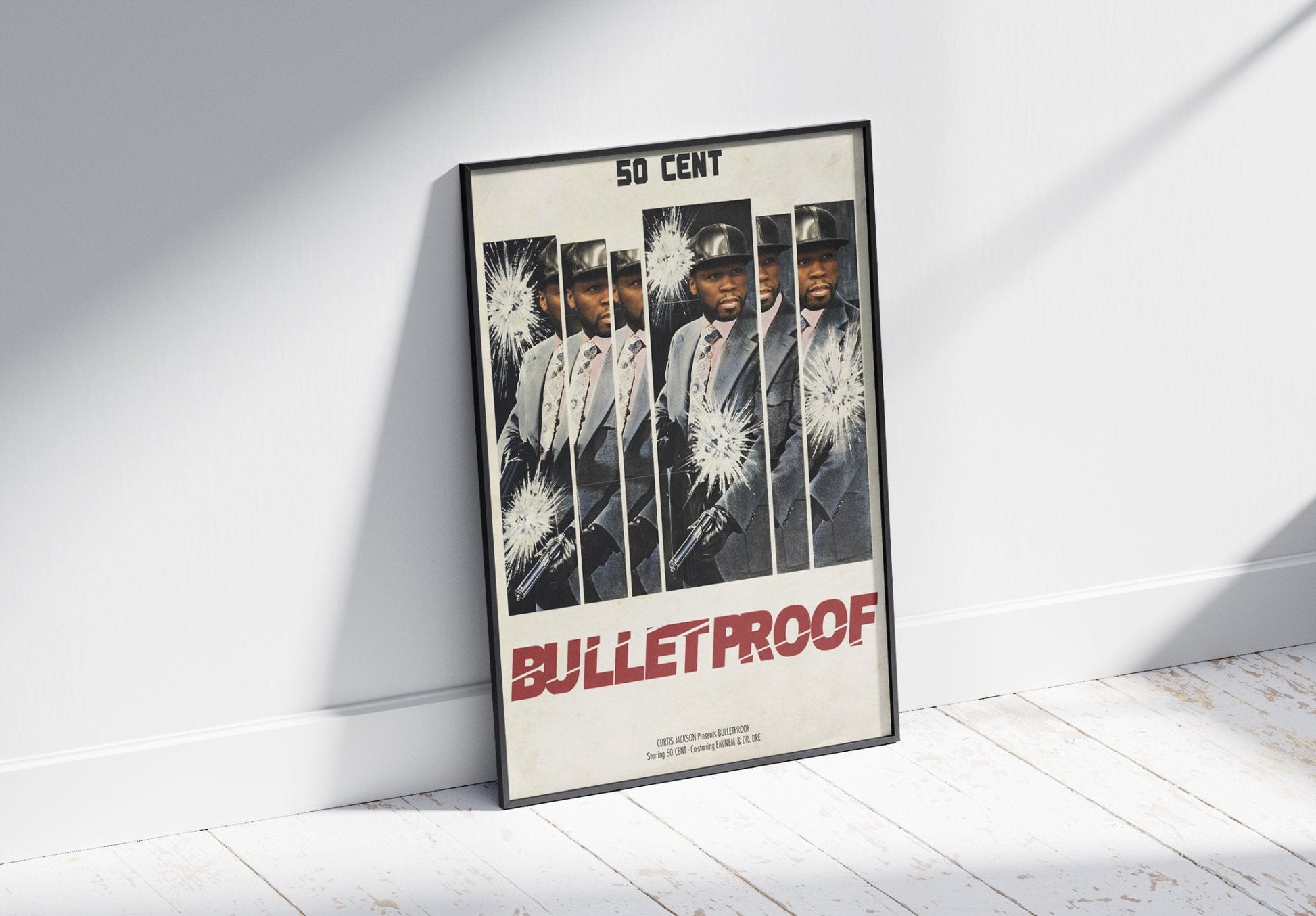 50 BULLETPROOF INSPIRED VINTAGE MOVIE STYLE POSTER - 808's