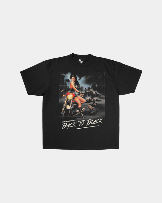Amy Back To Black Horror Graphic Tee