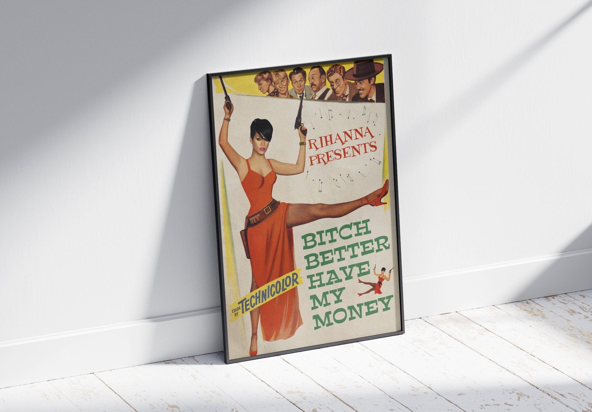 BITCH BETTER HAVE MY MONEY RETRO MOVIE STYLE POSTER - 808's