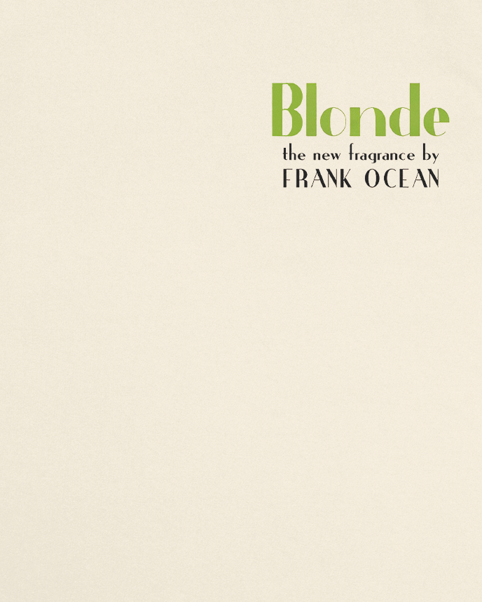 Frank Ocean Album Blonde Inspired Vintage Advertising Style Front & Back Print Sweatshirt