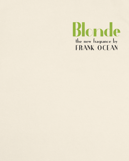 Frank Ocean Album Blonde Inspired Vintage Advertising Style Front & Back Print Sweatshirt