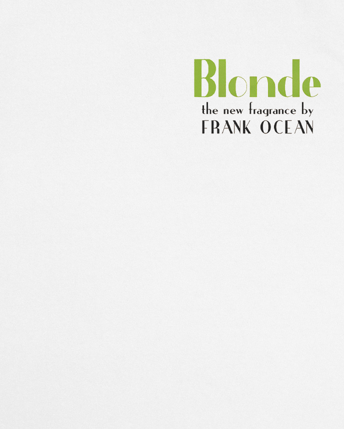 Frank Ocean Album Blonde Inspired Vintage Advertising Style Front & Back Print Sweatshirt