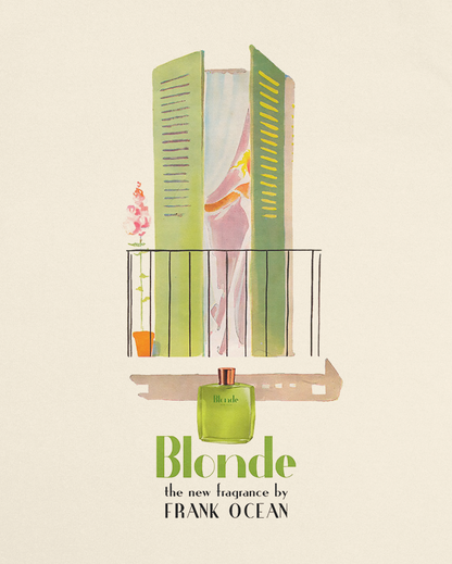 Frank Ocean Album Blonde Inspired Vintage Advertising Style Front & Back Print Sweatshirt