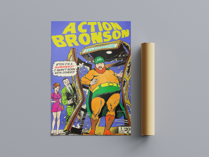 Bronson Inspired Comic Book Style Poster
