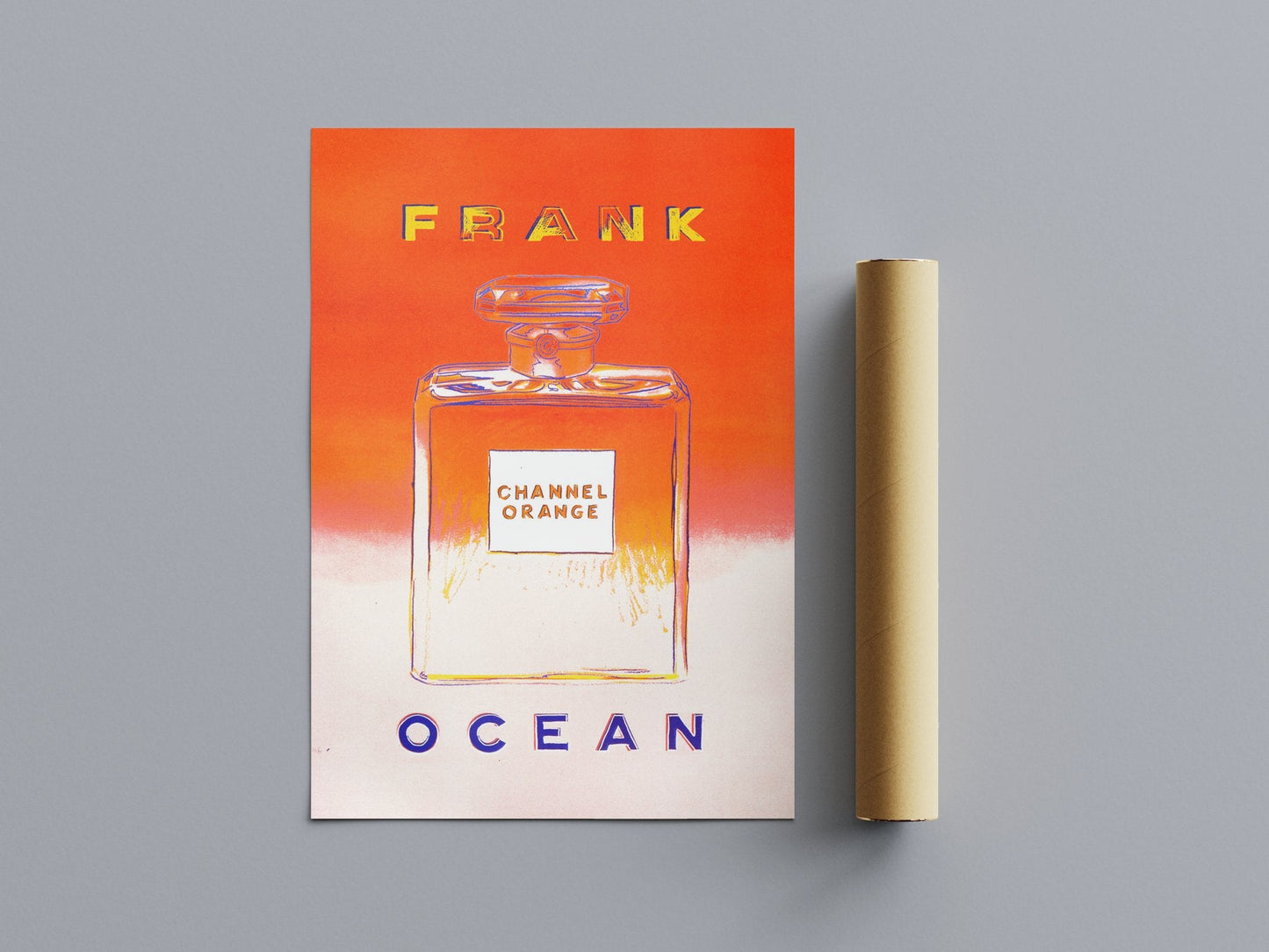 CHANNEL ORANGE VINTAGE ADVERTISING PERFUME POSTER - 808's