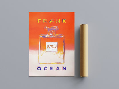 CHANNEL ORANGE VINTAGE ADVERTISING PERFUME POSTER - 808's