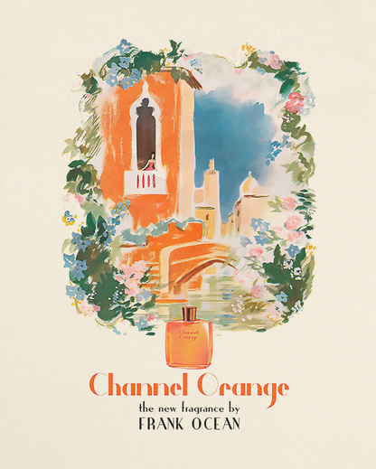 Frank Ocean Channel Orange Advertising Style Tee - Front & Back Print
