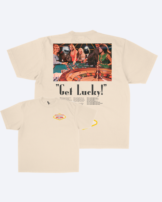 Daft Punk Casino - Get Lucky! - Vintage Advertising Style Tee