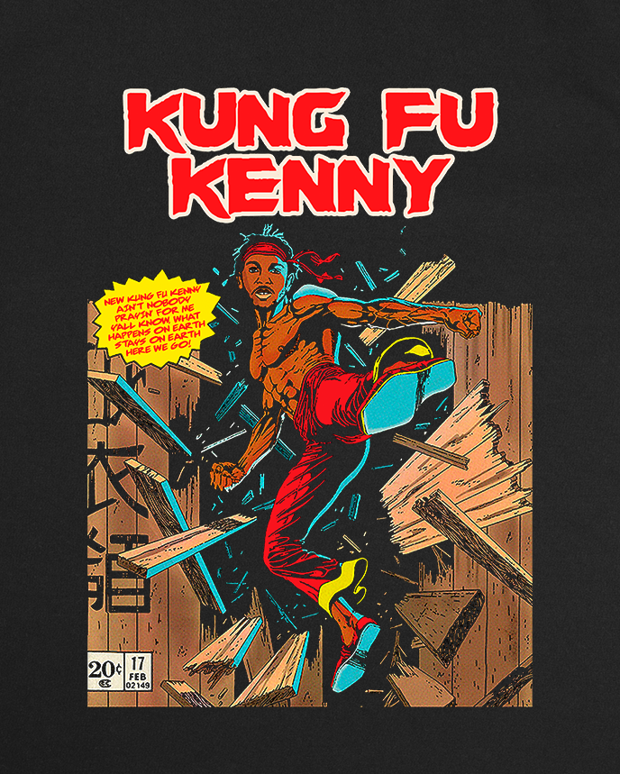 KUNG FU KENNY GRAPHIC - FRONT AND BACK PRINT SWEATSHIRT